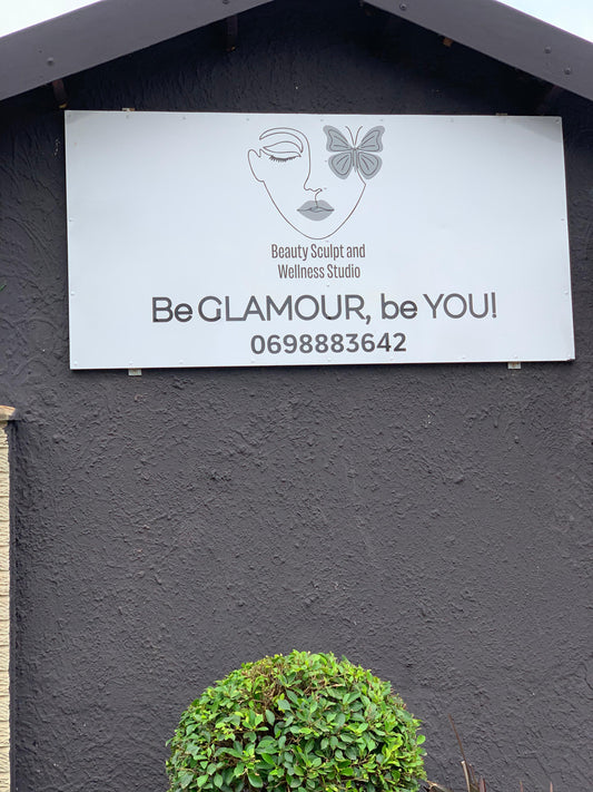 Outdoor ACM salon sign
