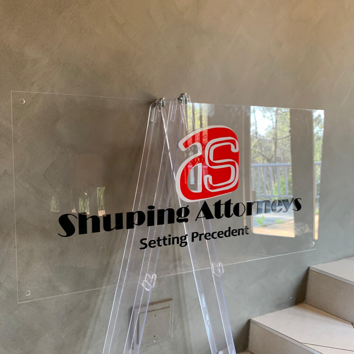 Rectangular Acrylic Business Signs for Shops, Salons & Offices