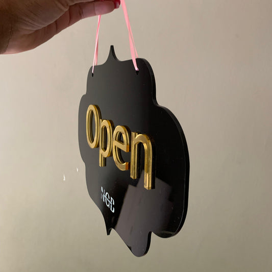 Layered Acrylic Door Sign – OPEN-CLOSED