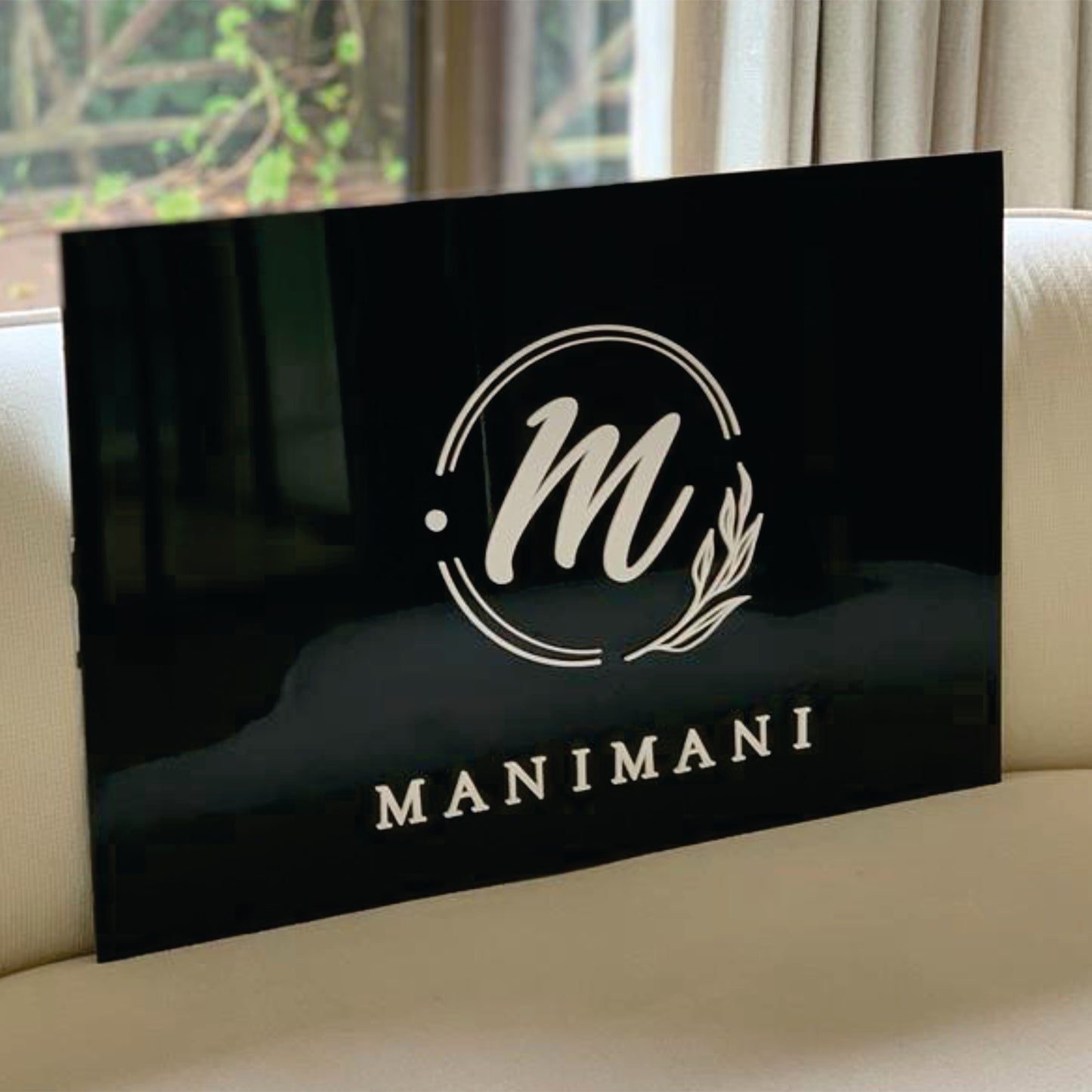 Rectangular Acrylic Business Signs for Shops, Salons & Offices