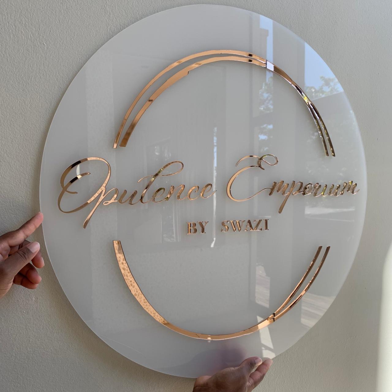 Opel Acrylic Business Signs for Modern Shops & Salons