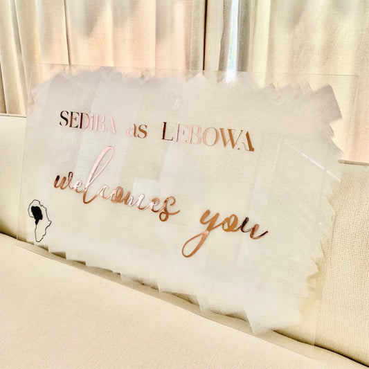 Painted Acrylic Welcome Signs – Custom Event Signage