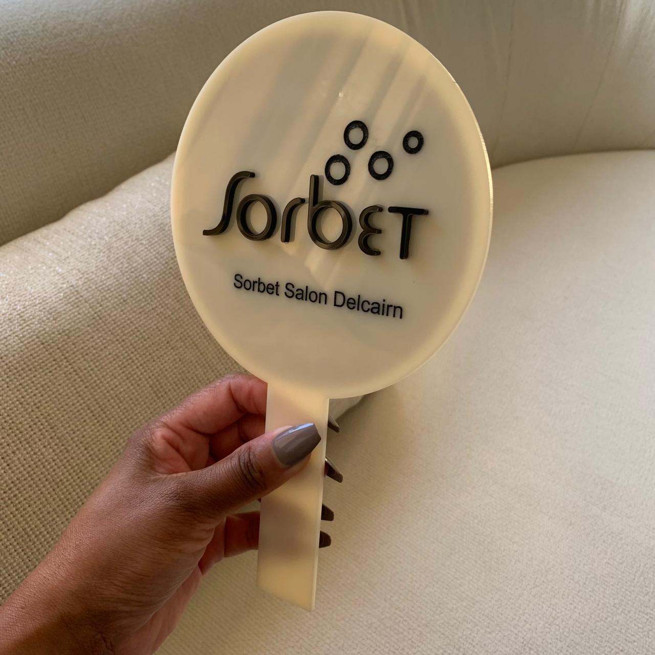 Acrylic hand mirror