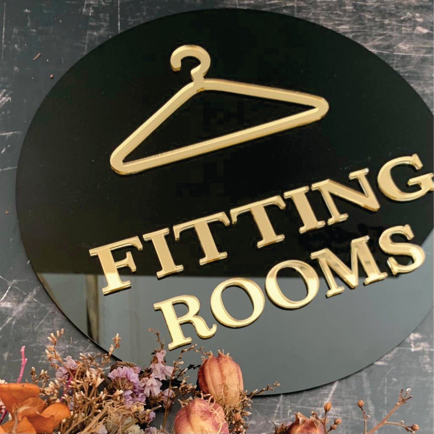 Custom Black Acrylic Business Sign – Sleek & Professional Branding