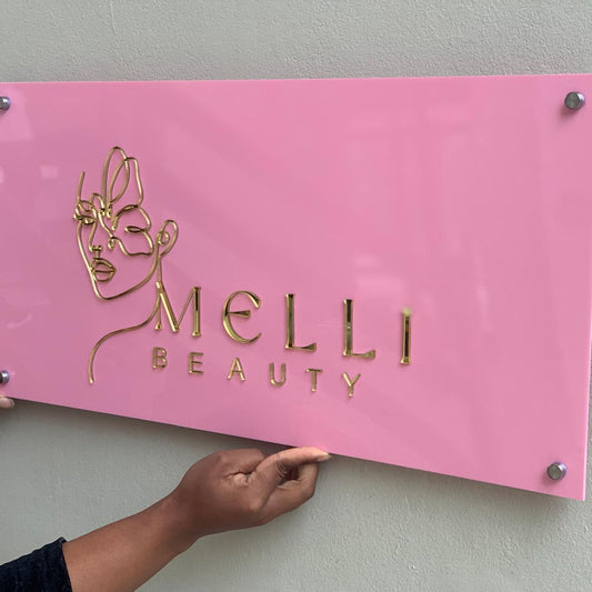 Colourful Acrylic business Sign