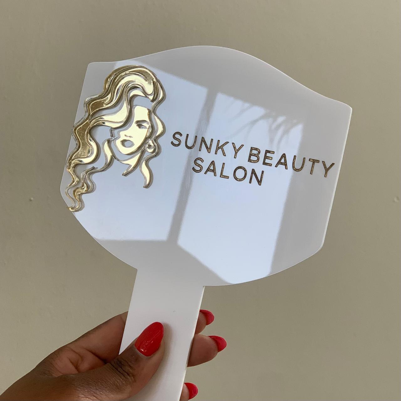 Acrylic hand mirror