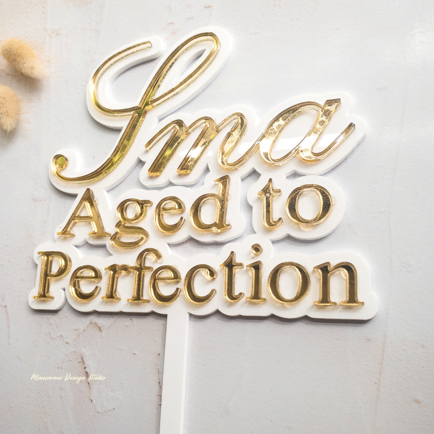 Cake topper - Layered Acrylic