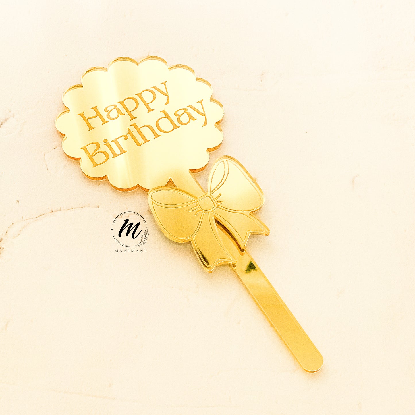 Bow Cake topper