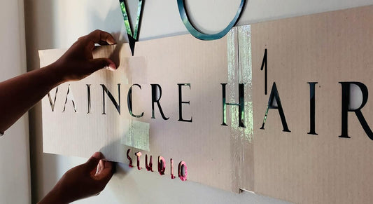 How to apply an ACRYLIC Logo Plaque