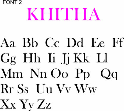 Acrylic Mirror Name Plaque