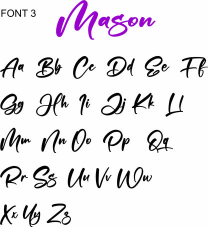 Acrylic Mirror Name Plaque