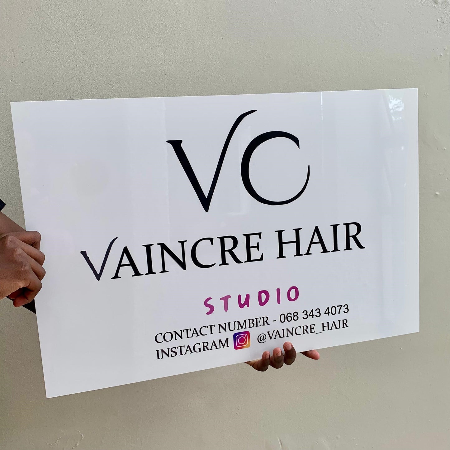 UV Printed Acrylic business Sign