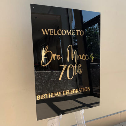 Acrylic Welcome Sign – Custom Event Signage for Weddings & Special Occasions