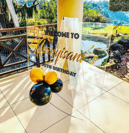 Acrylic Welcome Sign – Custom Event Signage for Weddings & Special Occasions