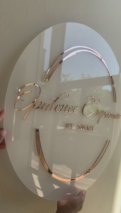 Opel Acrylic Business Signs for Modern Shops & Salons