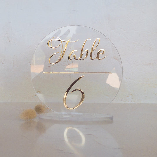Table Number stands