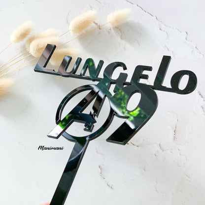 Custom Acrylic Cake Topper – Personalised Text