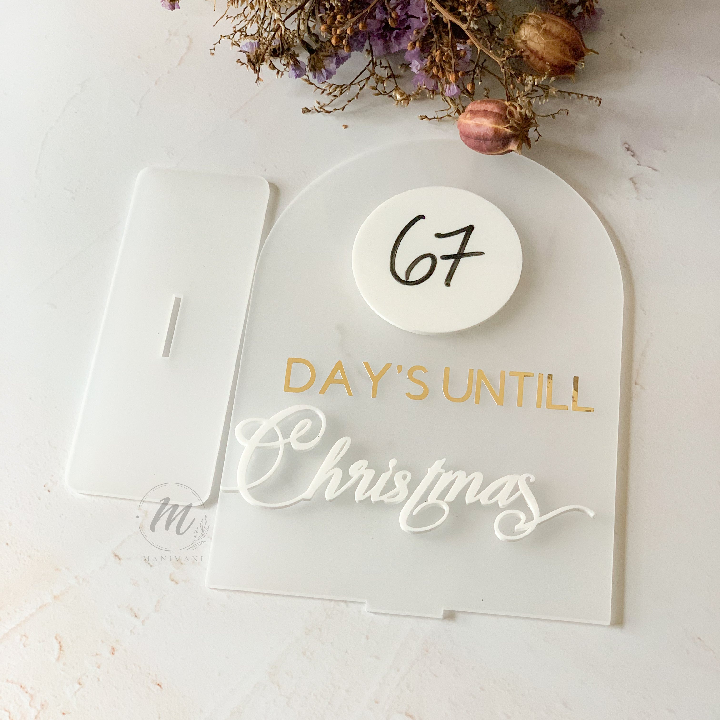 Christmas Countdown Stand – Manimani Design Studio
