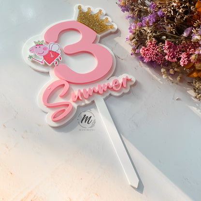 Custom Acrylic Cake Toppers – Creative & Novelty Designs