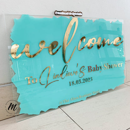 Painted Acrylic Welcome Signs – Custom Event Signage