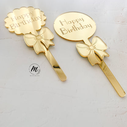 Bow Cake topper
